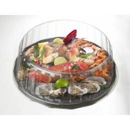 Couvercle plateau fruits de mer rond ø 35 cm - carton de 30