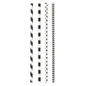 Paille papier franges et pois - par 200