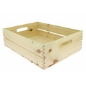 Cagette en bois de pin 40 x 30 x 12 cm