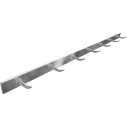 Barre dents de loup inox 16 crochets 2 m