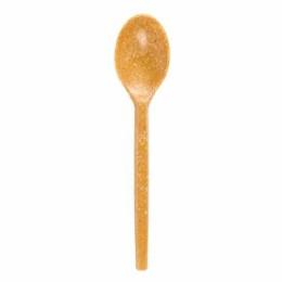 Cuillère à dessert réutilisable fibre de bois 13 cm - par 100