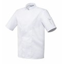Veste de cuisine Robur manche courtes Nero blanche T5