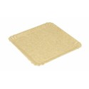 Assiette carton ingraissable kraft brun 150 x 150 mm - par 100