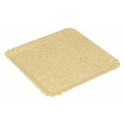 Assiette carton ingraissable kraft brun 250 x 250 mm - par 50
