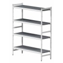 Kit rayonnage Fermostock 4 niveaux 6611 78 x 46 cm