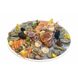 Plateau de fruits de mer bagasse ø 35 cm - par 50
