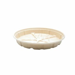 Plateau fruits de mer bagasse rond Ø 35 cm - par 50