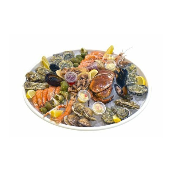 Plateau de fruits de mer bagasse ø 50 cm - par 50 Plateau de fruits de mer bagasse ø 50 cm - par 50