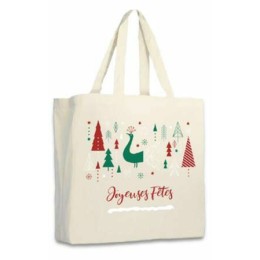 Sac coton "Joyeuses fêtes"