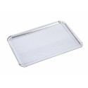 Plateau traiteur carton simple face argent 28 x 42 cm - par 25
