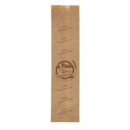 Sac à pain kraft marron 49 x 12 + 4 cm - par 250