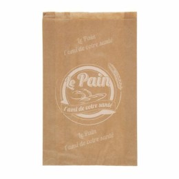 Sac à pain kraft Blanc 410 x 250 + 32,5 mm - par 250