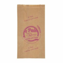 Sac à pain kraft violet 49 x 25 + 5 cm - par 250