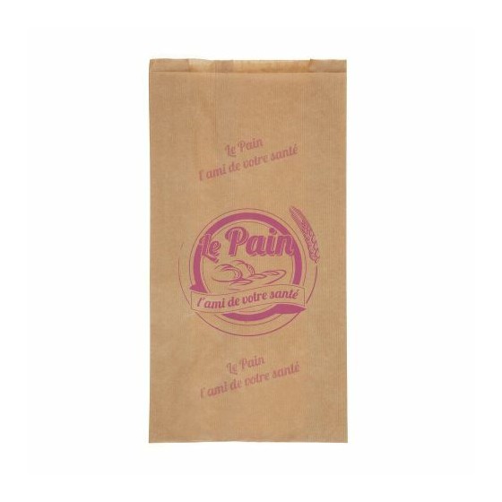 Sac à pain kraft Violet 490 x 250 + 50 mm par 250