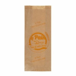 Sac à pain kraft jaune 35 x 14 + 3 cm - par 250