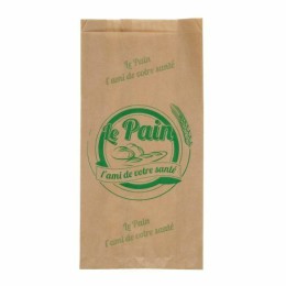 Sac à pain kraft vert 35 x 17 + 3,5 cm - par 250