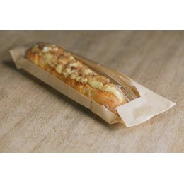 Sac sandwich kraft brun 40 x 11 + 3,5 cm - par 1000