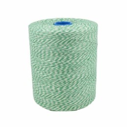 Ficelle polyester blanche et verte 2,5/1 - par 1 kg