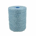 Ficelle polyester blanche et bleu 3,5/2 - par 1 kg