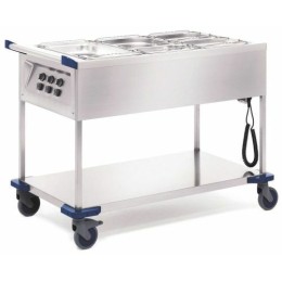 Chariot bain-marie 3 cuves GN 1/1