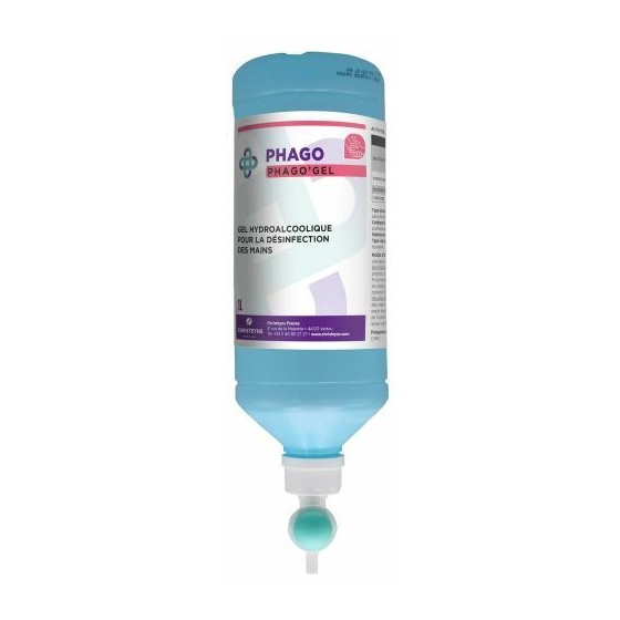 Gel hydroalcoolique flacon airless - par 1 L Gel hydroalcoolique flacon airless - par 1 L