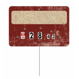 Étiquette Deluxe sans texte et à pique 10,5 x 7 cm - par 10