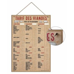 Tableau tarif boucherie VBVAP Deluxe 70 x 102 cm