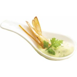 Cuillère chinoise porcelaine 8,8 cm - par 12