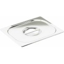 Couvercle inox avec poignée pour bac GN 1/2