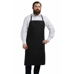 Tablier valet noir coton 100 cm