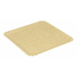 Assiette carton ingraissable kraft brun 135 x 205 mm - par 100