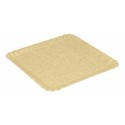 Assiette carton ingraissable kraft brun 135 x 205 mm - par 100