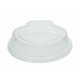 Couvercle pour coquille Saint Jacques plastique blanche 13 cm - par 100