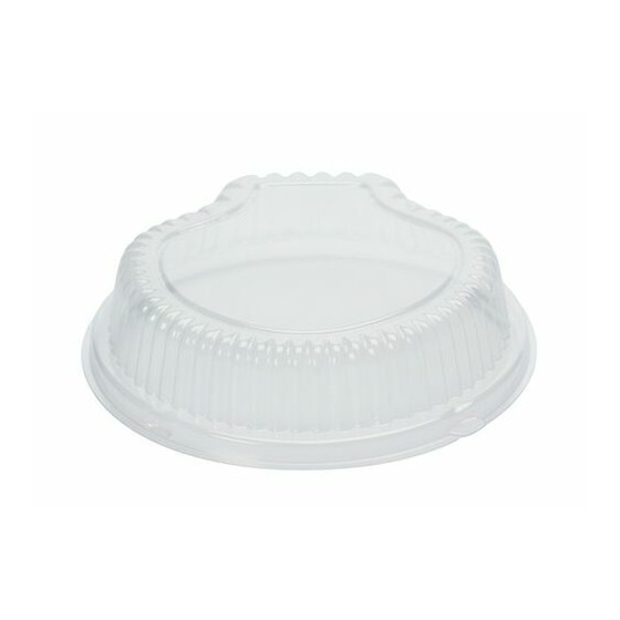 Couvercle pour coquille Saint Jacques plastique blanche 13 cm - par 100