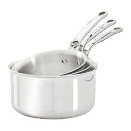 Lot de 3 casseroles affinity inox ø 16, 18 et 20 cm