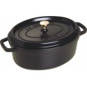 Cocotte fonte ovale noire ø 29 cm