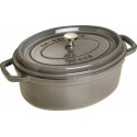Cocotte fonte ovale grise Staub ø 29 cm