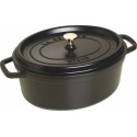 Cocotte fonte ovale noire Staub ø 31 cm