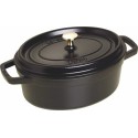 Cocotte fonte ovale noire Staub ø 27 cm