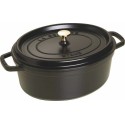 Cocotte fonte ovale noire Staub ø 33 cm