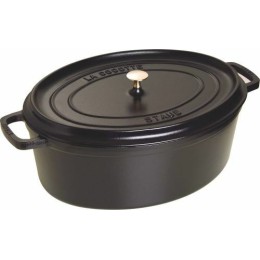 Cocotte fonte ovale noire Staub ø 41 cm