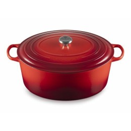 Cocotte fonte signature ovale cerise Le Creuset ø 40 cm