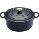 Cocotte fonte signature ronde noire Le Creuset ø 28 cm