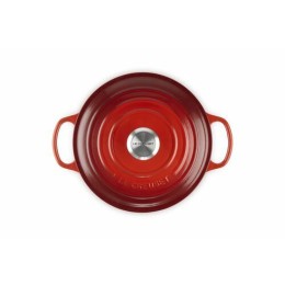 Cocotte fonte signature ronde cerise Le Creuset ø 24 cm