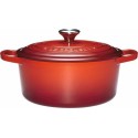 Cocotte fonte signature ovale cerise Le Creuset ø 35 cm