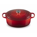 Cocotte fonte signature ovale cerise Le Creuset ø 31 cm