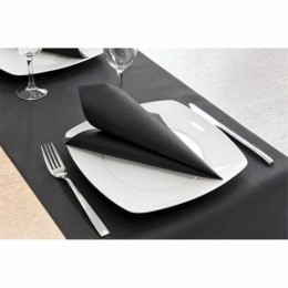Serviette non tisse noir 40 x 40 cm - par 50