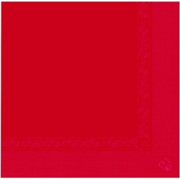 Serviette ouate rouge 39 x 39 cm - par 100