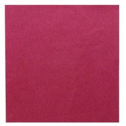 Serviette ouate bordeaux 39 x 39 cm - par 100