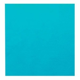 Serviette ouate turquoise 39 x 39 cm - par 100